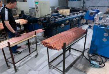 CF2Cl2 pendingin Air Coils Plat Fin Evaporator 2